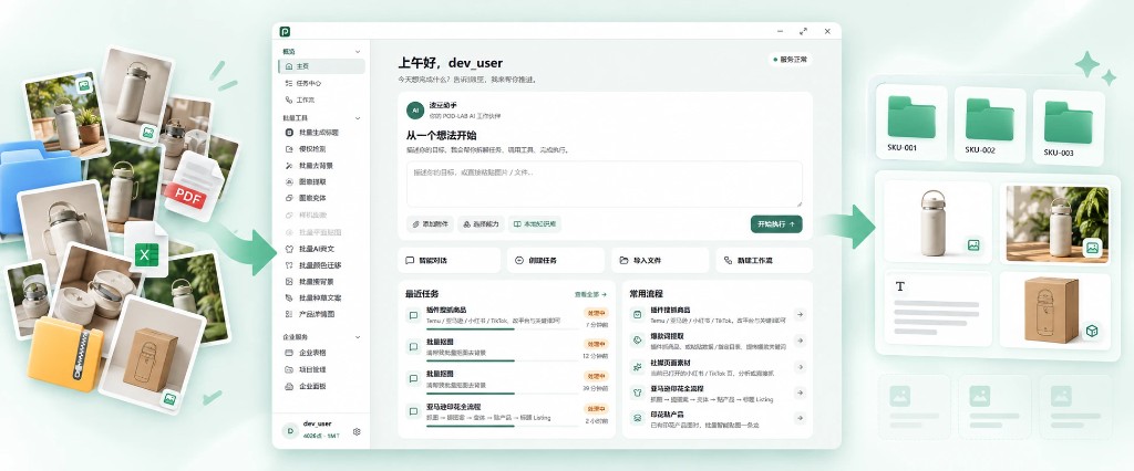 POD-LAB AI 商品图片生成与电商视觉案例